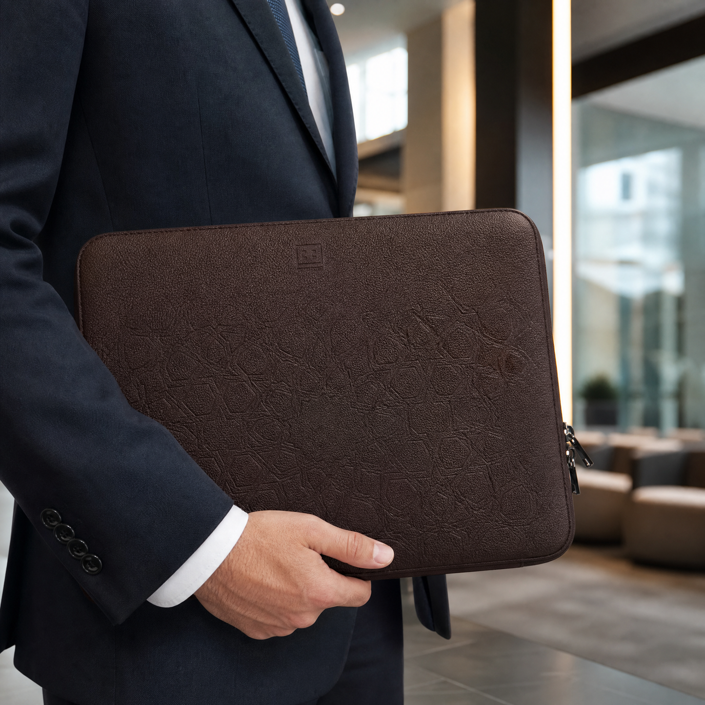 Islamic Geometric Laptop Sleeve: Professional Tech-Focused Luxury